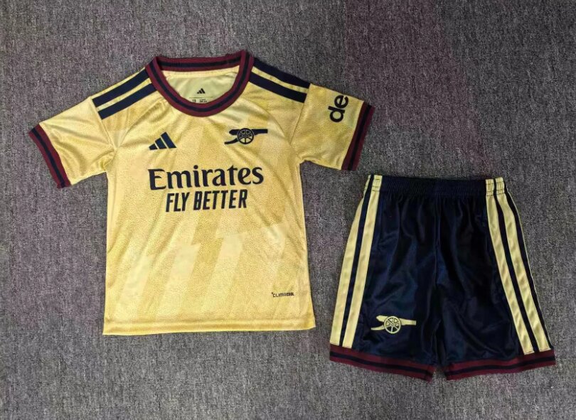 Kids-Arsenal 26/27 Third Yellow Soccer Jersey